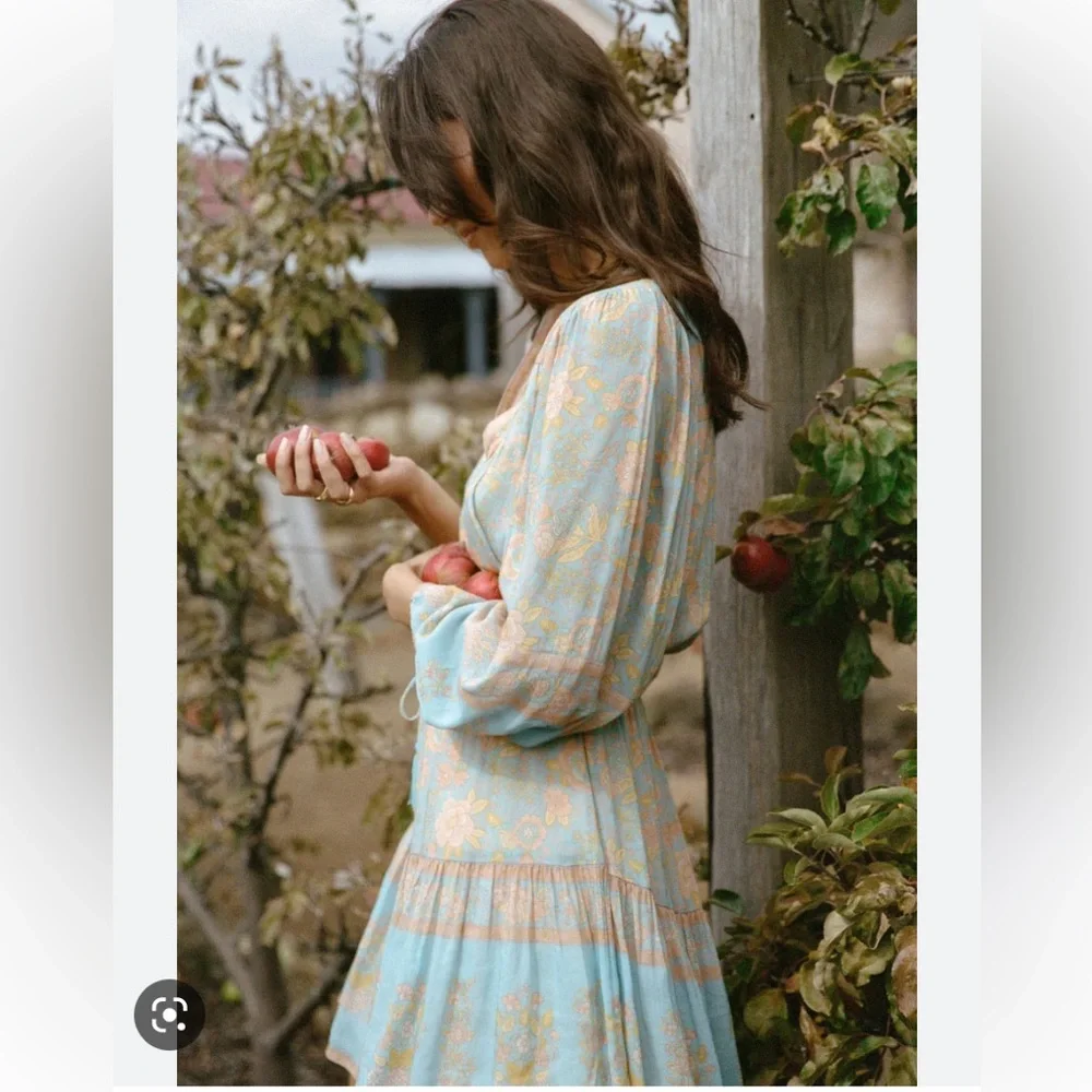 Spell & The Gypsy Juniper Playdress Eggshell Blue - Picture 5 of 10